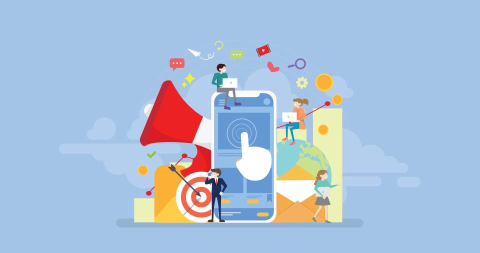 Digital marketing strategy graphic